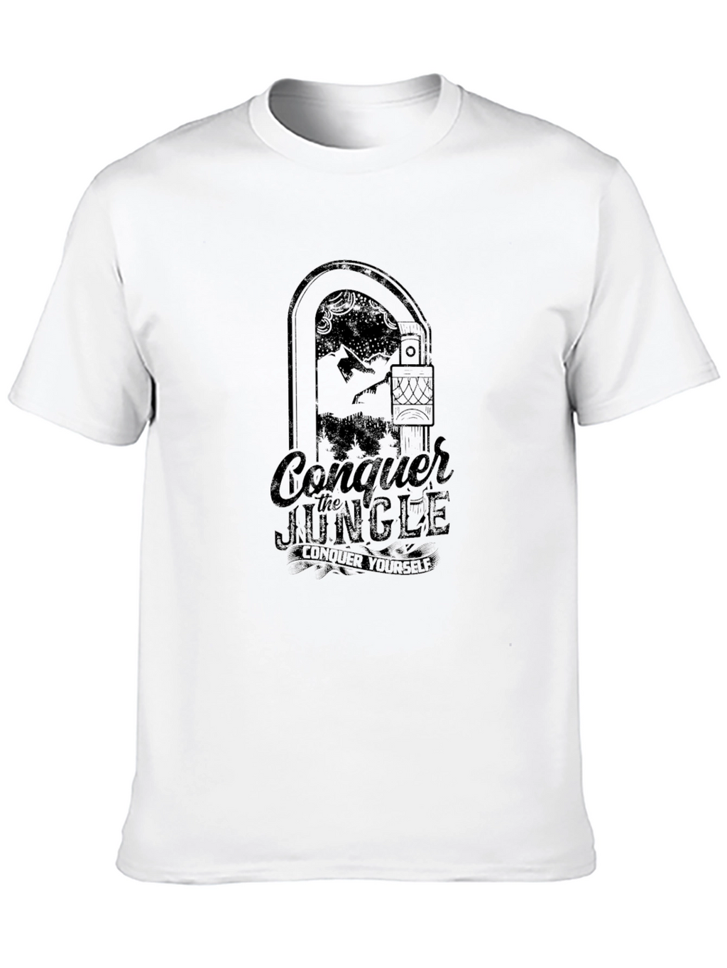 Conquer the Jungle Graphic Tee - Black