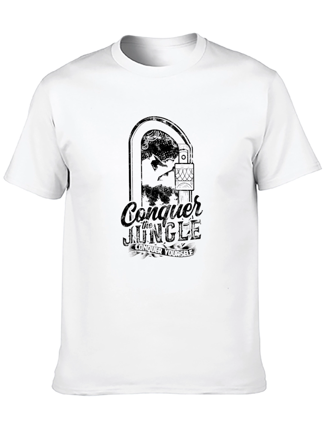 Conquer the Jungle Graphic Tee - Black