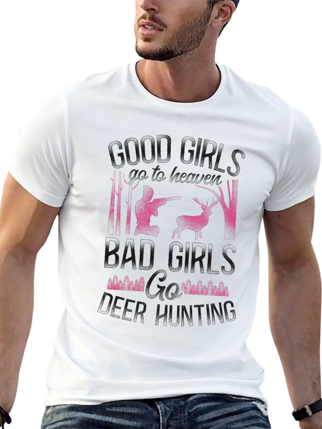 Deer Hunting T-Shirt: Good Girls vs. Bad Girls