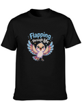 Flapping Through Life Bird Graphic T-Shirt