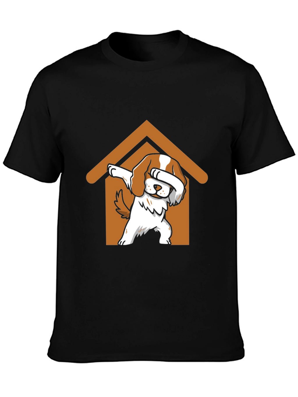 Dog Dabbing in Dog House T-Shirt