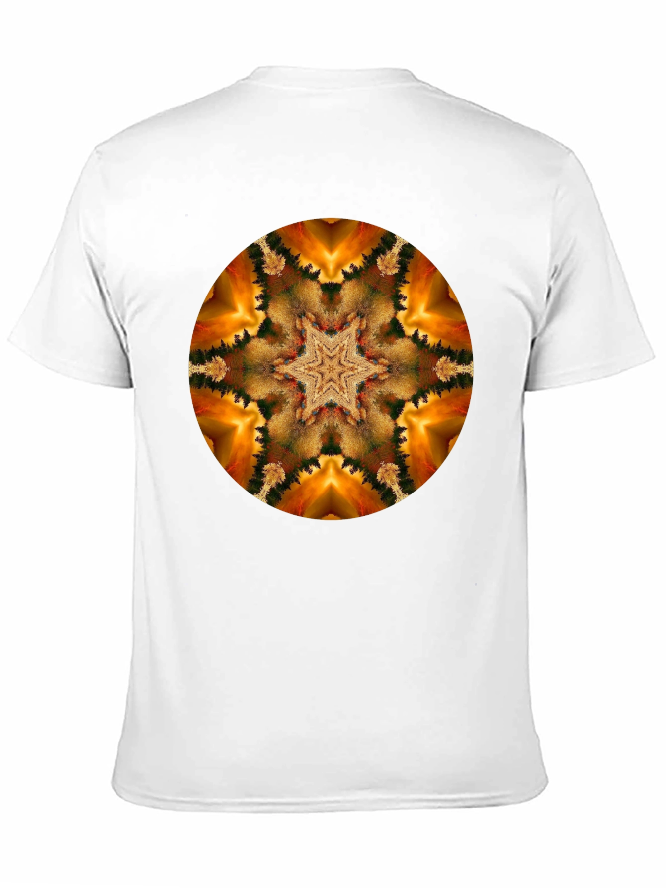 Kaleidoscope Starburst Black T-Shirt