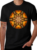 Kaleidoscope Starburst Black T-Shirt