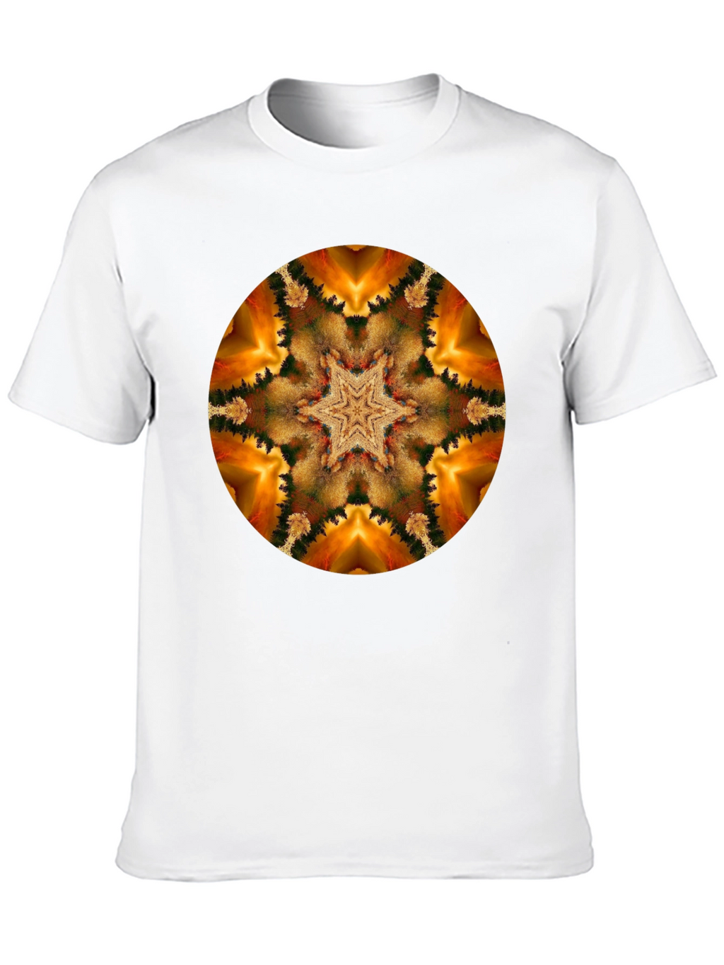 Kaleidoscope Starburst Black T-Shirt