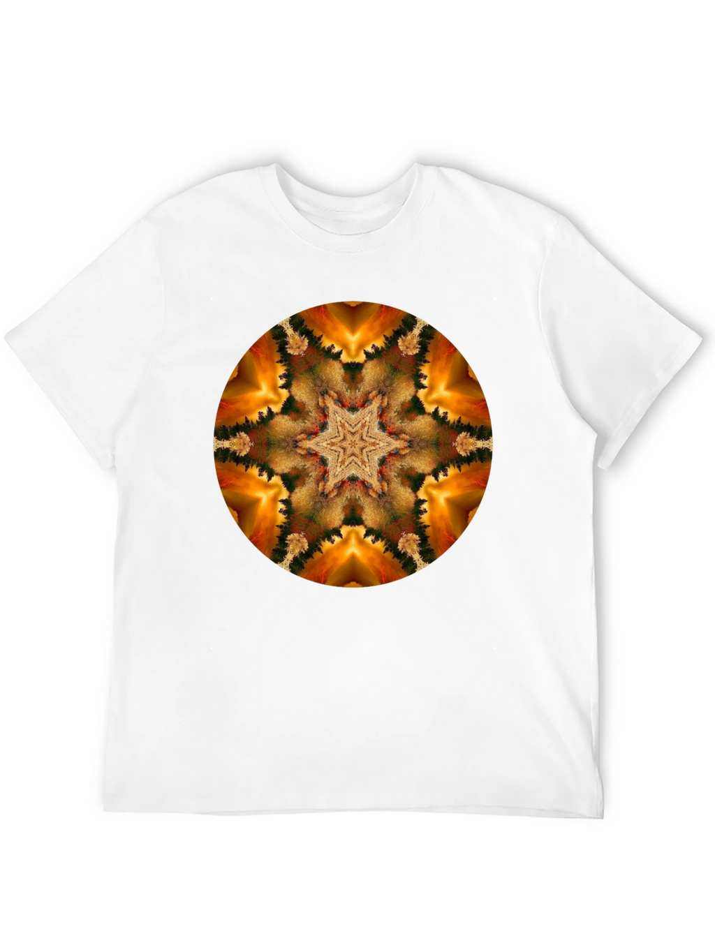 Kaleidoscope Starburst Black T-Shirt