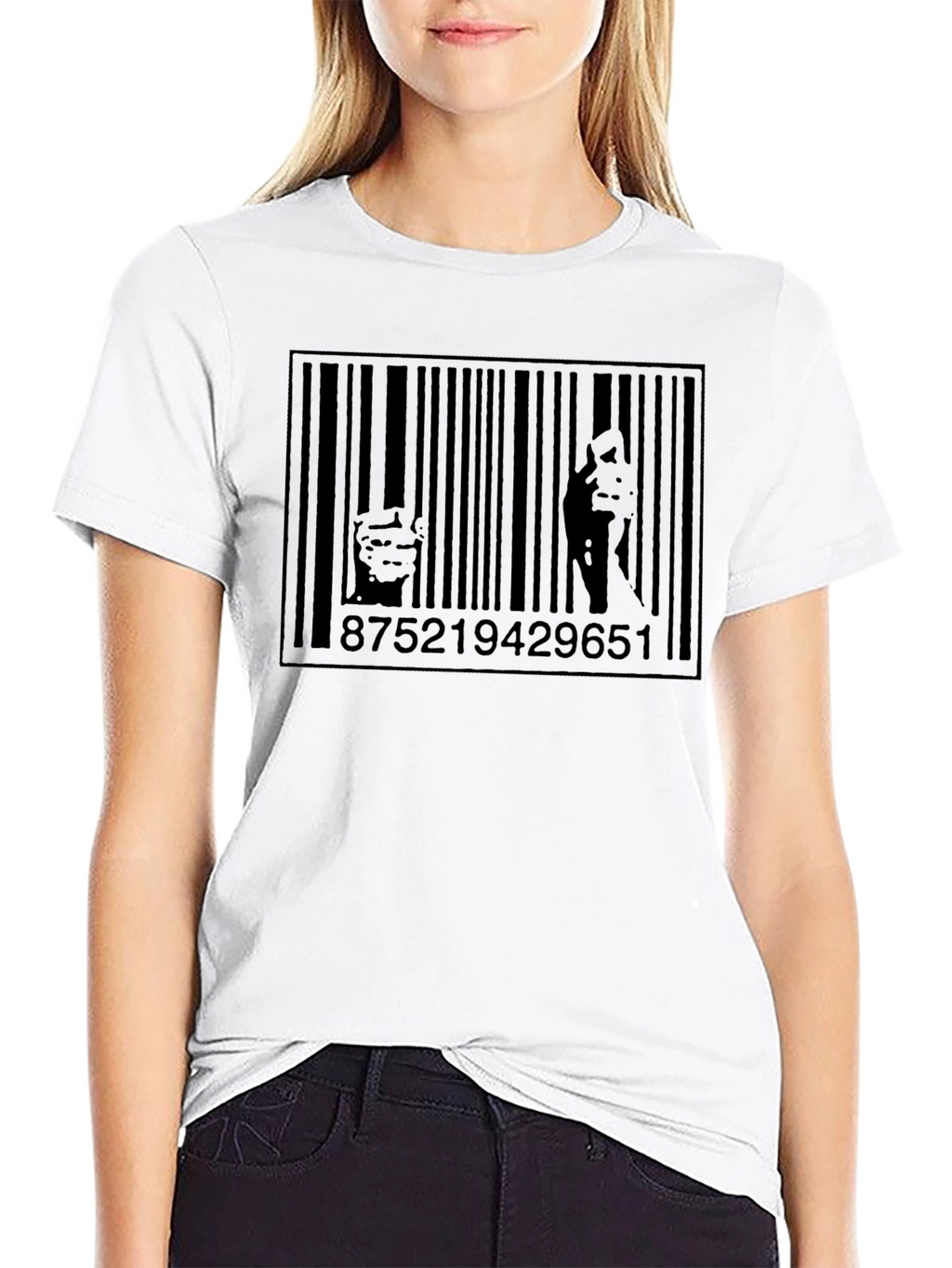 Barcode Art Tee - Unique Graphic Print