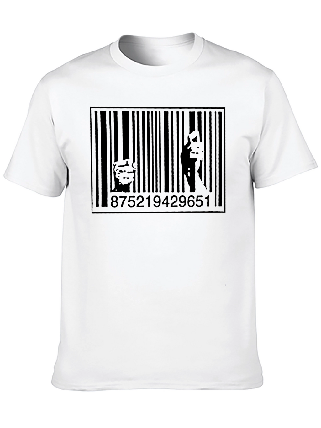 Barcode Art Tee - Unique Graphic Print