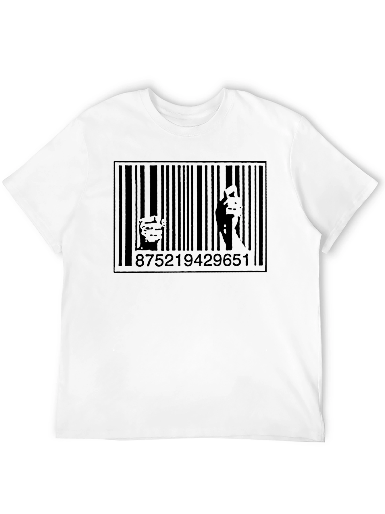 Barcode Art Tee - Unique Graphic Print