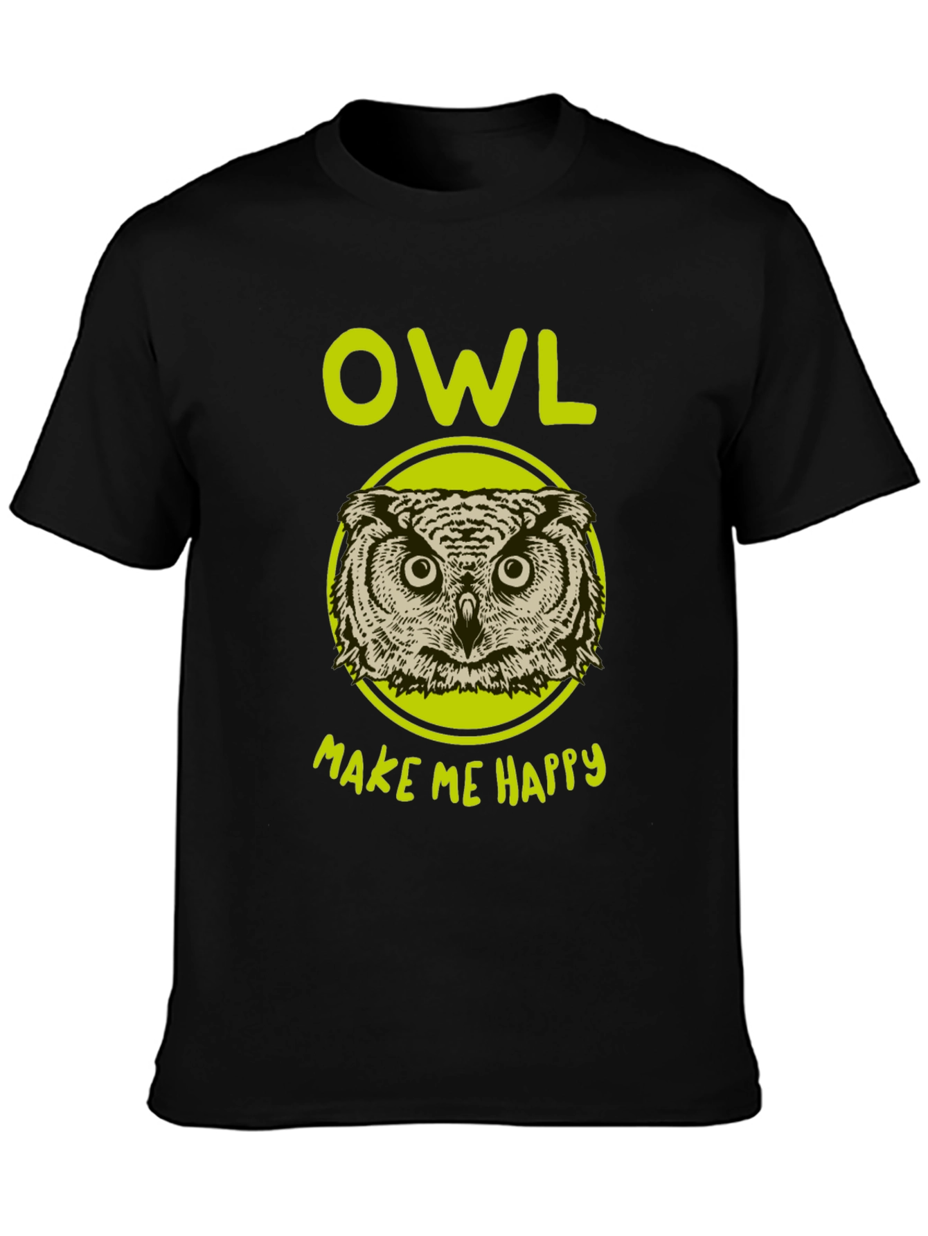 Owl Make Me Happy Graphic T-Shirt