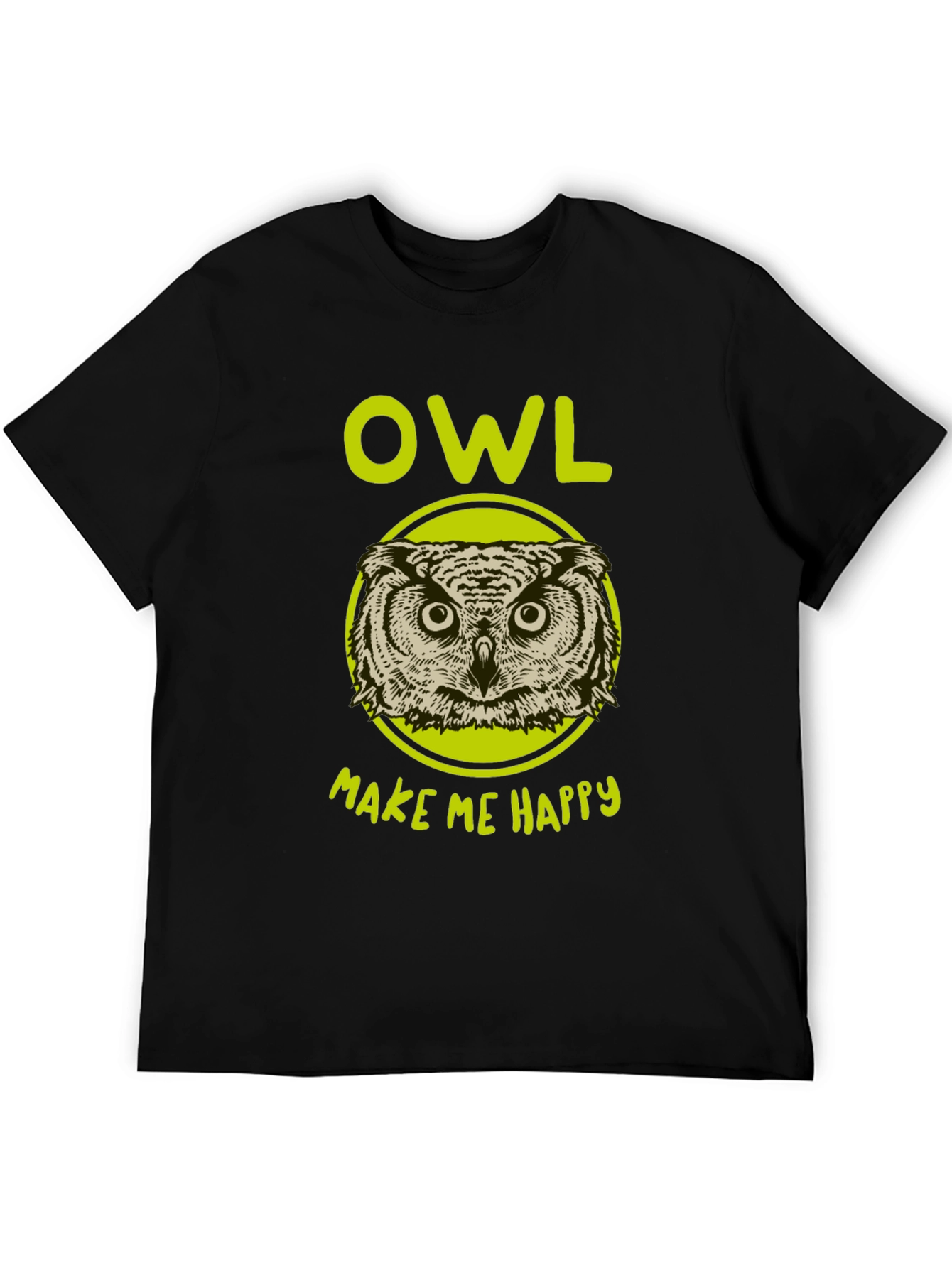 Owl Make Me Happy Graphic T-Shirt