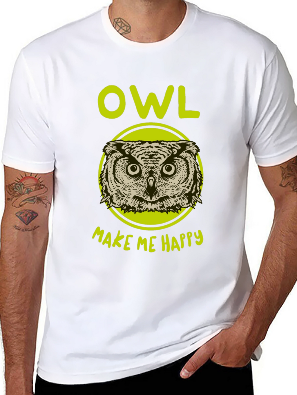Owl Make Me Happy Graphic T-Shirt