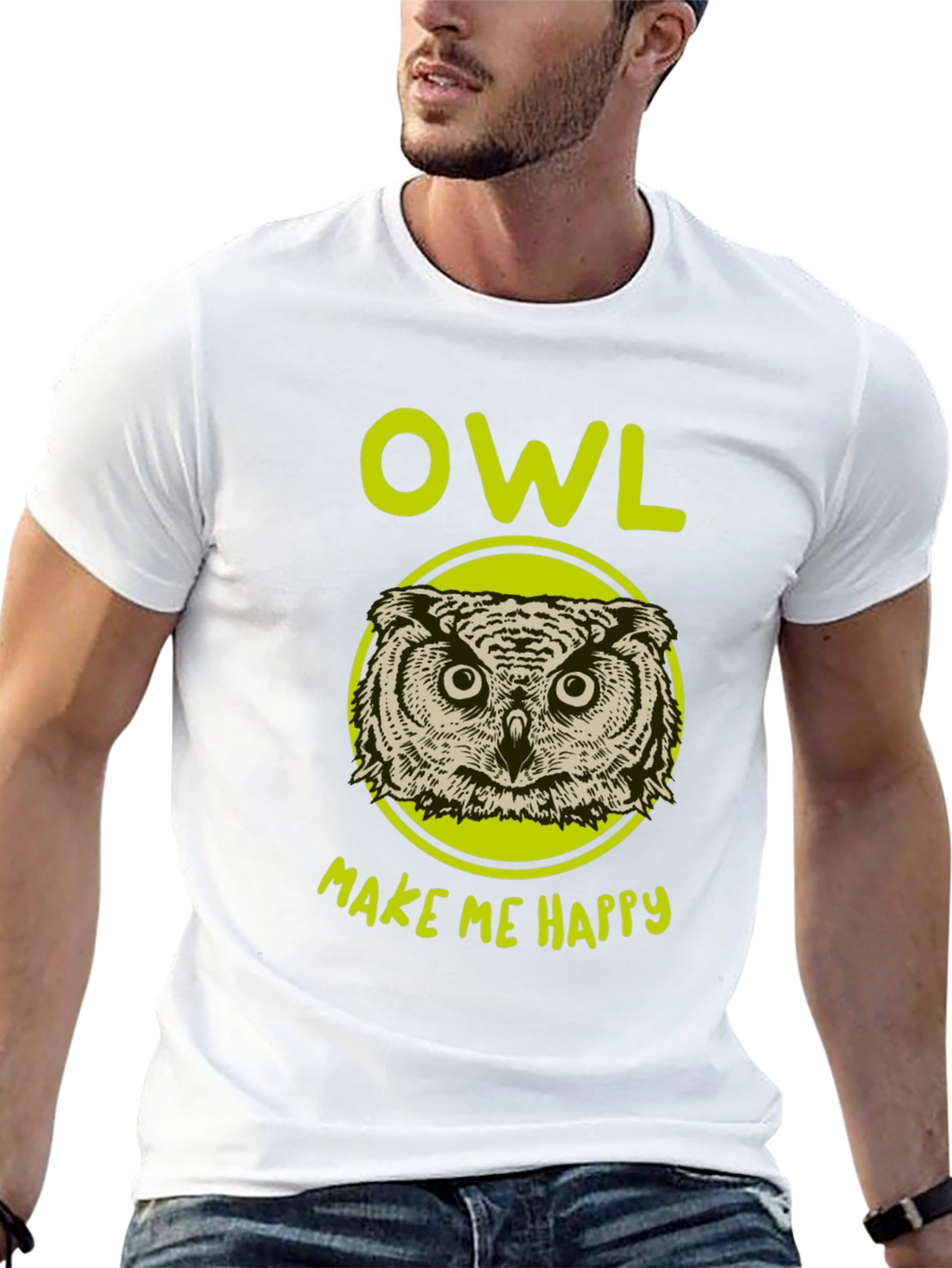 Owl Make Me Happy Graphic T-Shirt