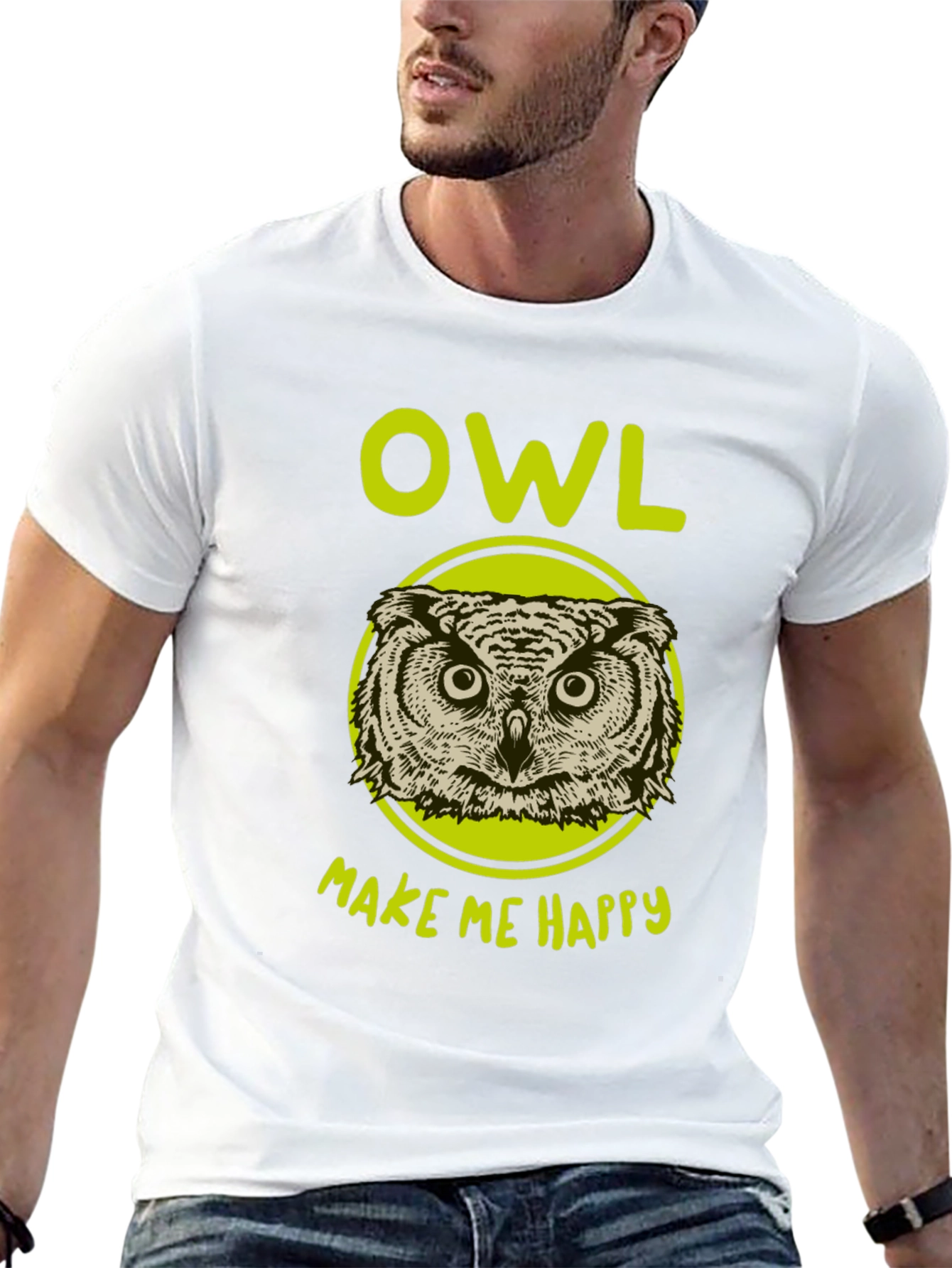 Owl Make Me Happy Graphic T-Shirt
