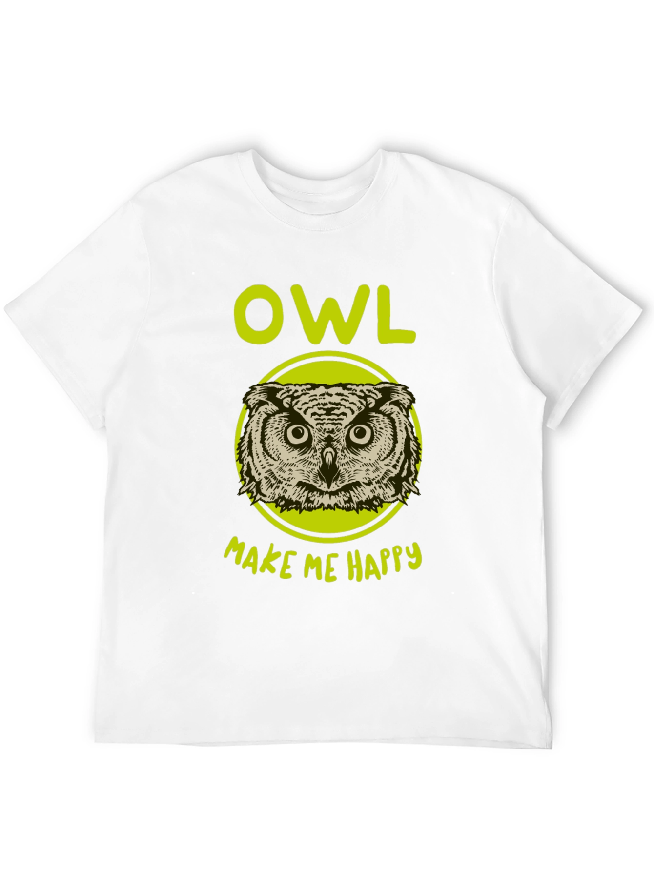 Owl Make Me Happy Graphic T-Shirt