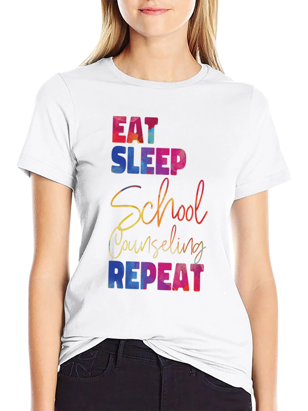 Eat Sleep School Counseling Repeat T-Shirt