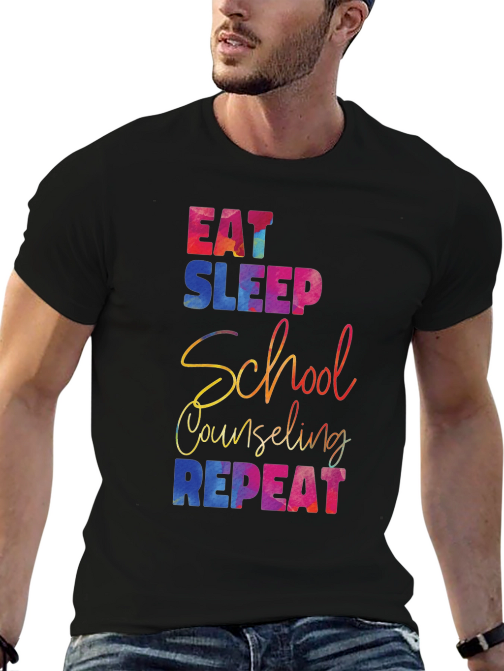 Eat Sleep School Counseling Repeat T-Shirt
