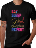Eat Sleep School Counseling Repeat T-Shirt
