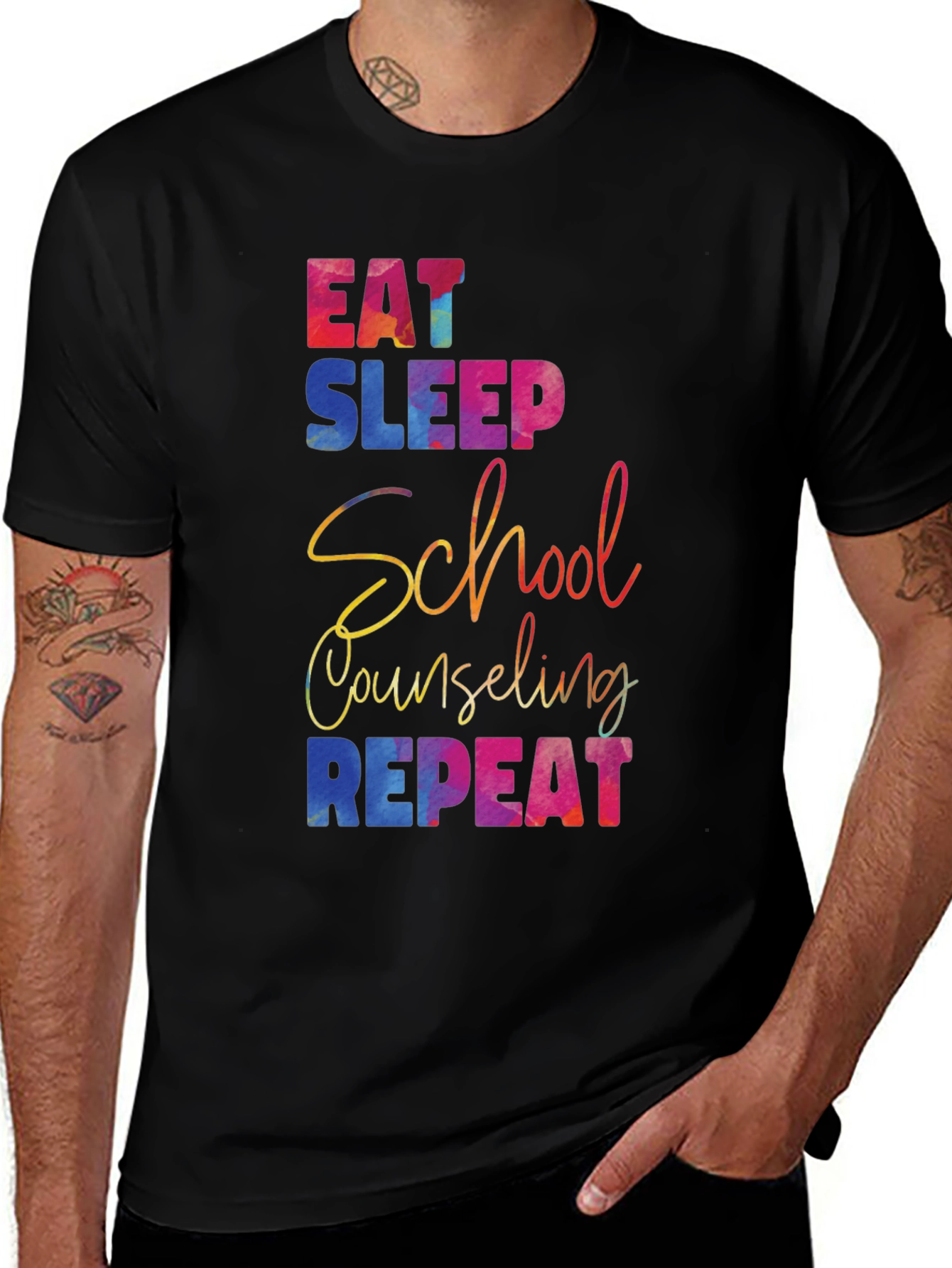 Eat Sleep School Counseling Repeat T-Shirt