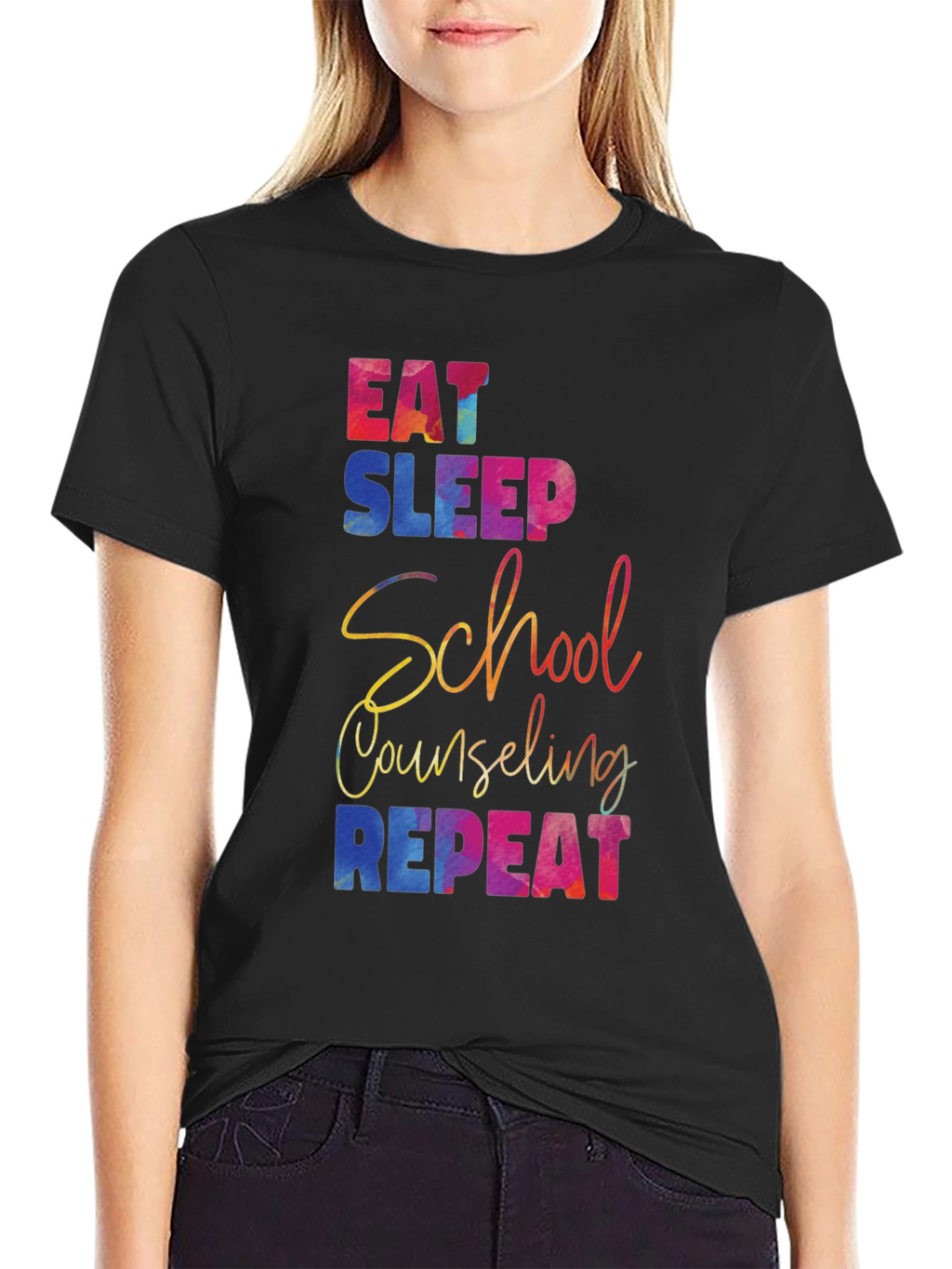 Eat Sleep School Counseling Repeat T-Shirt