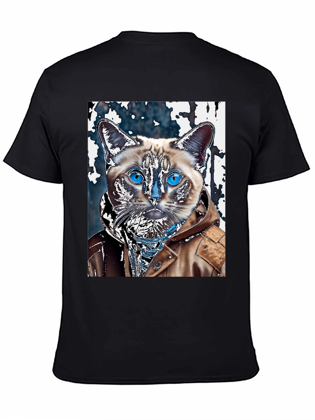 Cat in Jacket Graphic T-Shirt