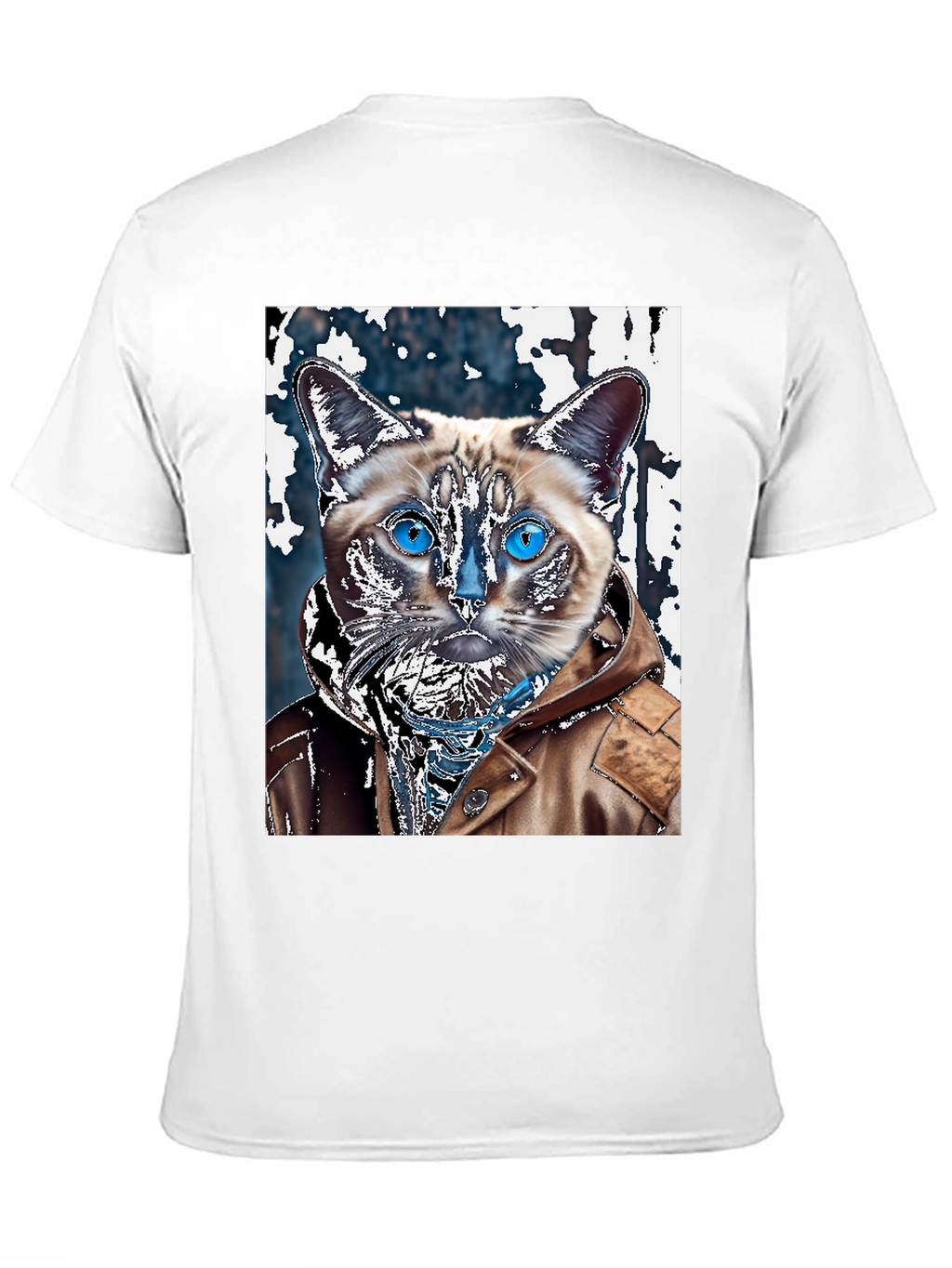 Cat in Jacket Graphic T-Shirt