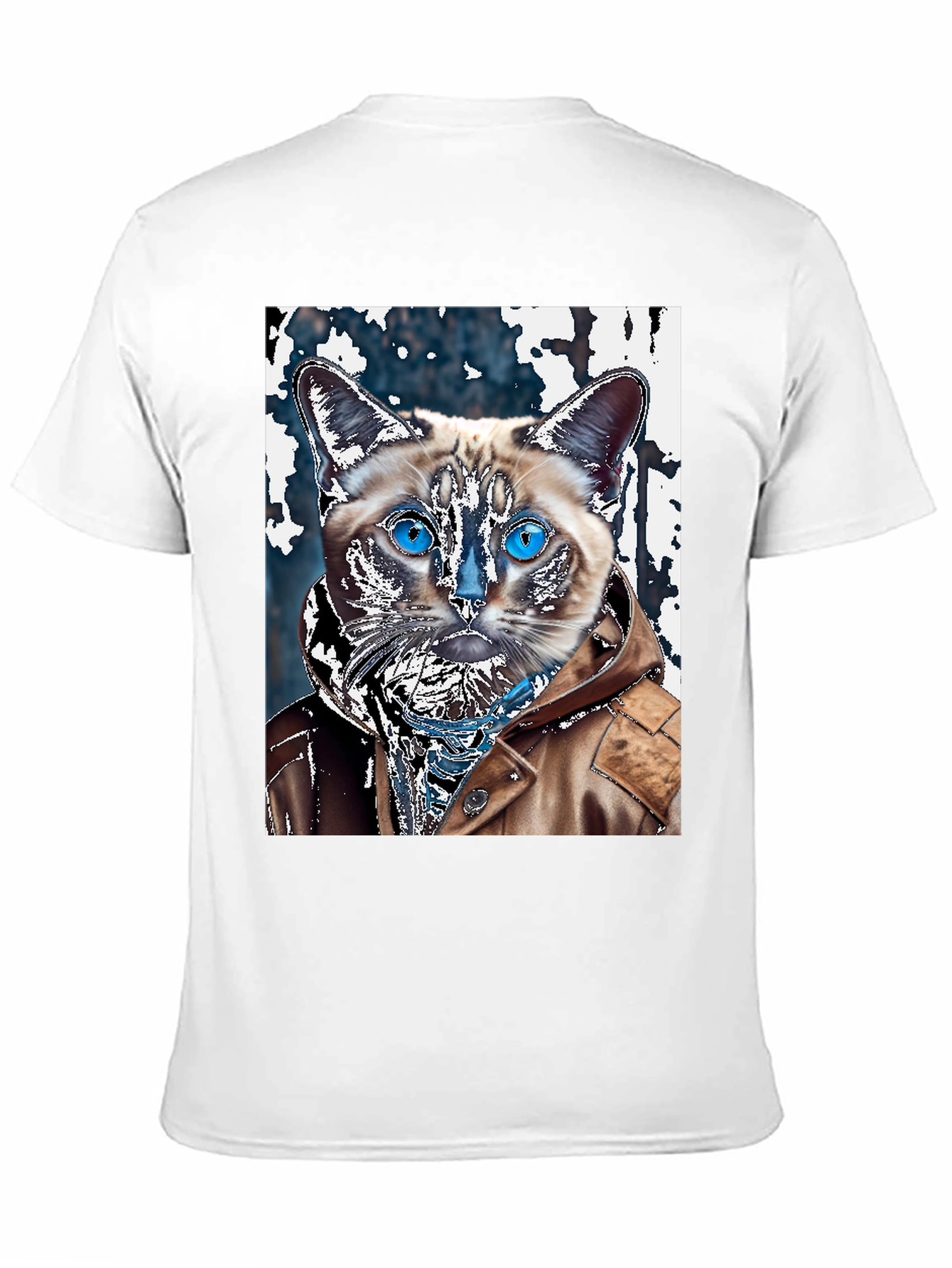 Cat in Jacket Graphic T-Shirt