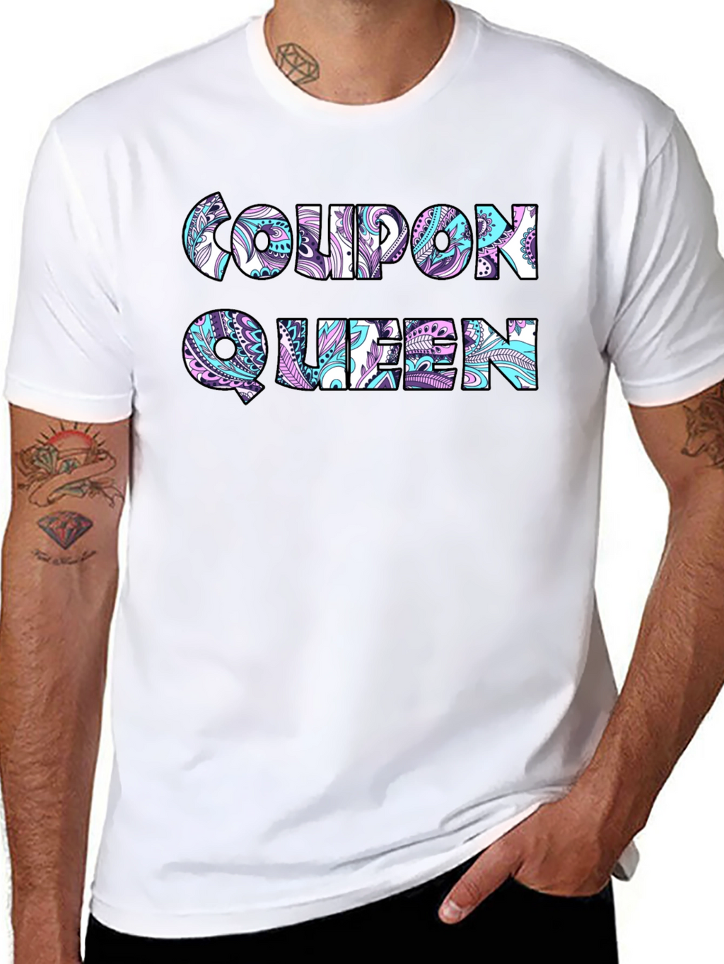 Coupon Queen Black T-Shirt