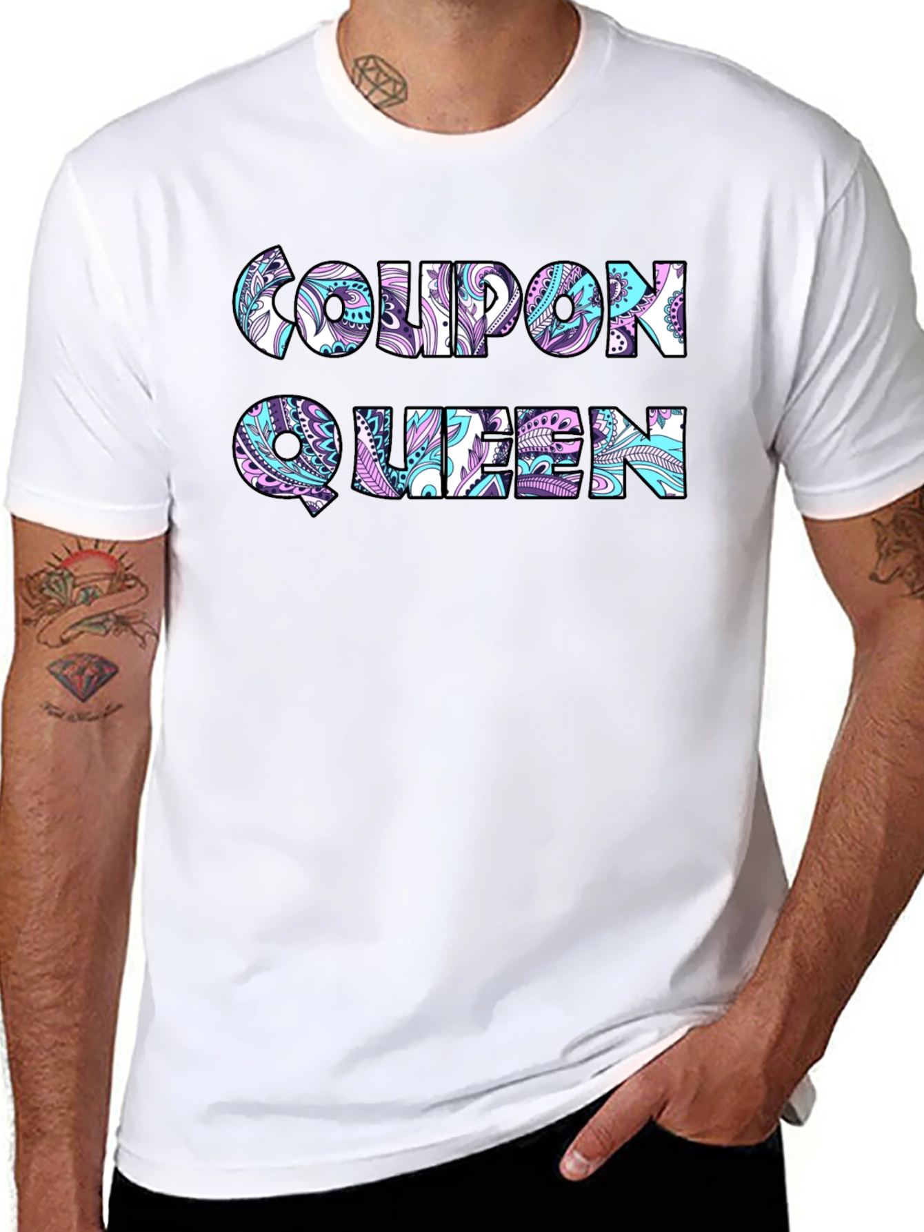 Coupon Queen Black T-Shirt