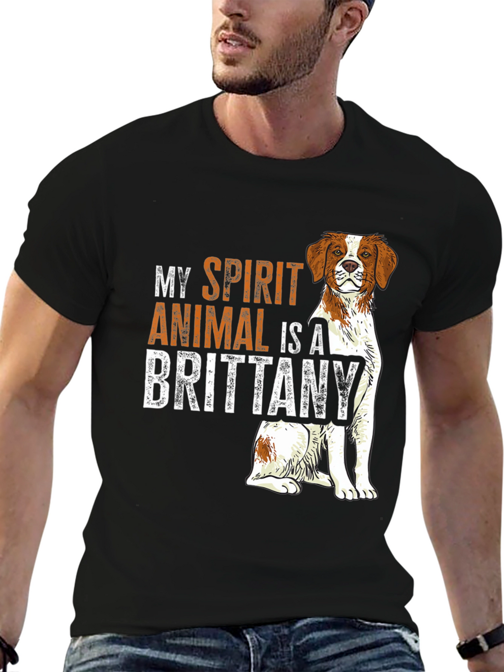 Brittany Dog Spirit Animal T-Shirt