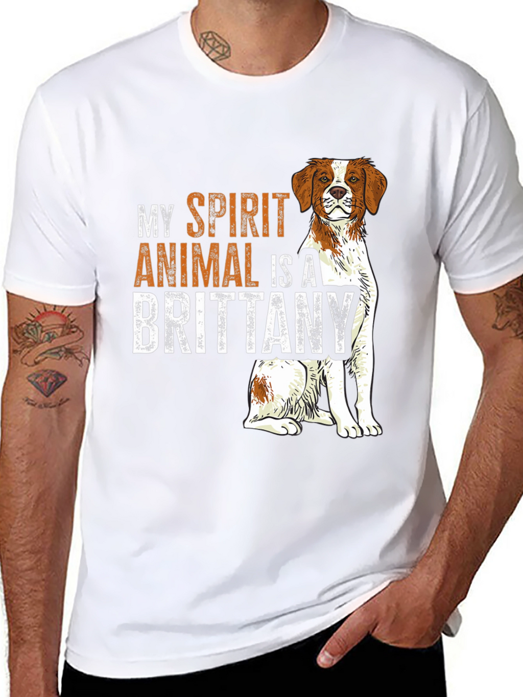 Brittany Dog Spirit Animal T-Shirt