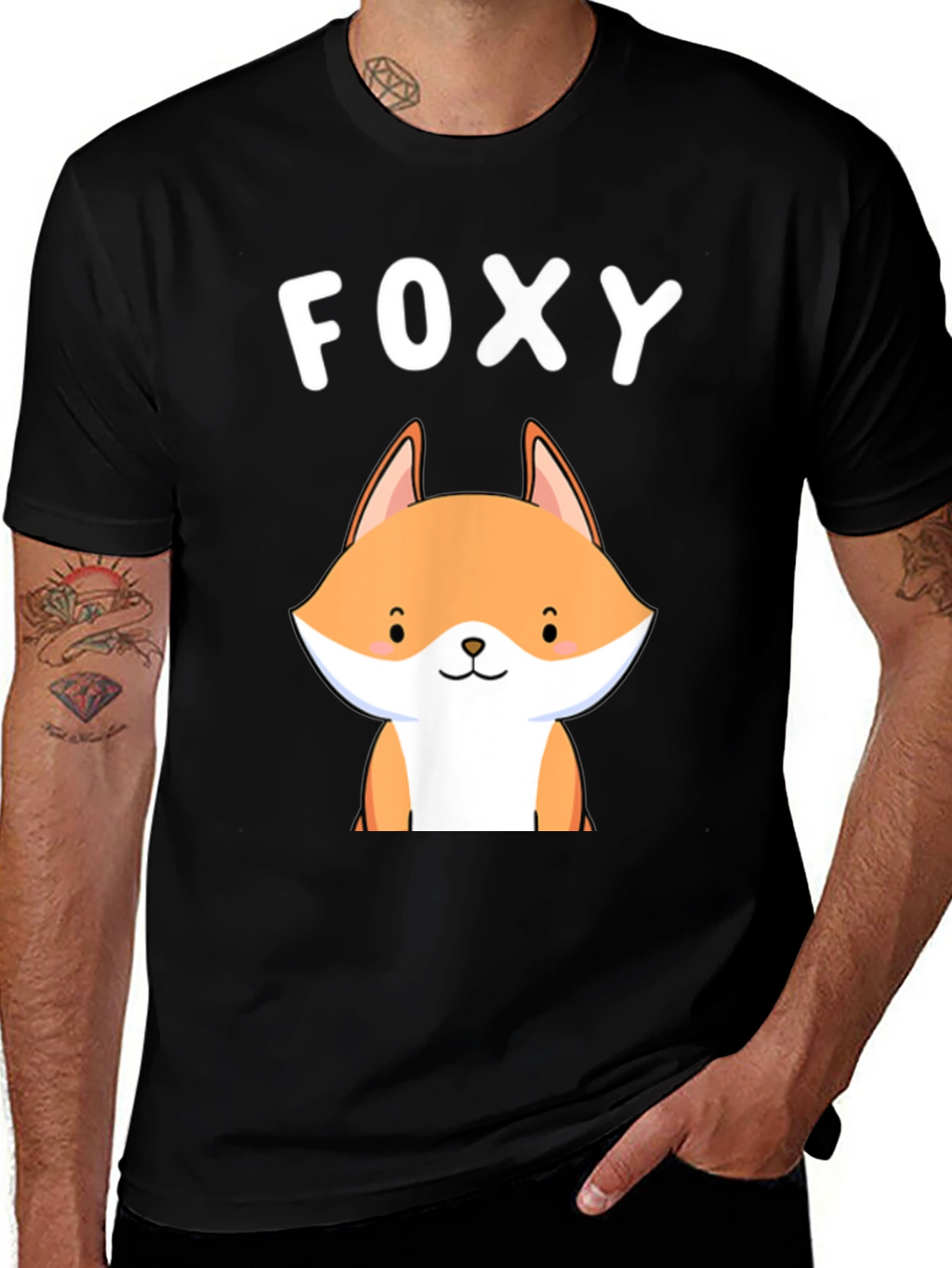 Foxy Graphic Tee - Cute Fox Design