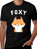Foxy Graphic Tee - Cute Fox Design
