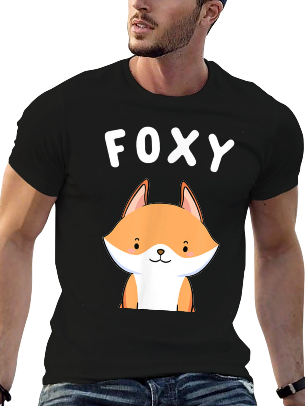 Foxy Graphic Tee - Cute Fox Design