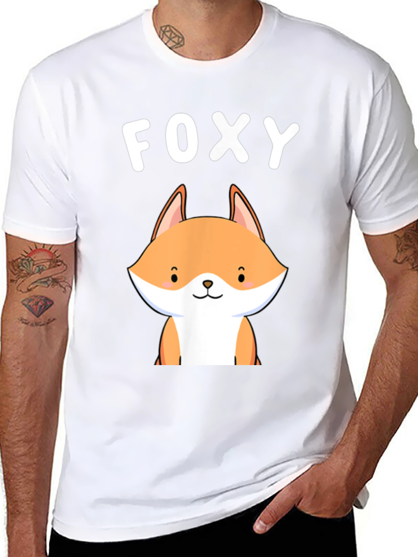 Foxy Graphic Tee - Cute Fox Design