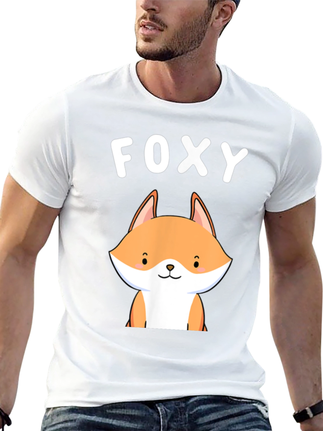 Foxy Graphic Tee - Cute Fox Design