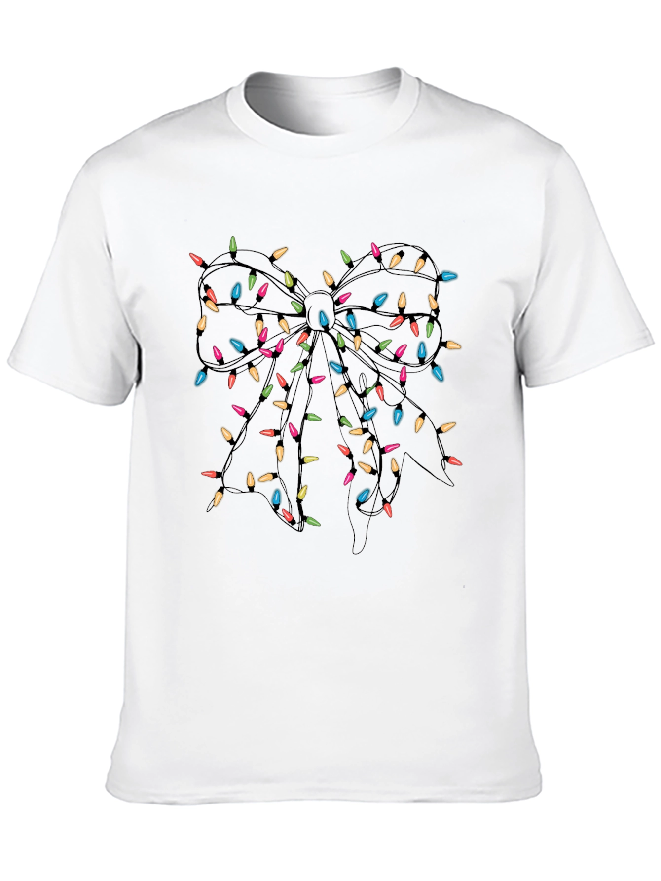 Festive Lights Bow Graphic Tee