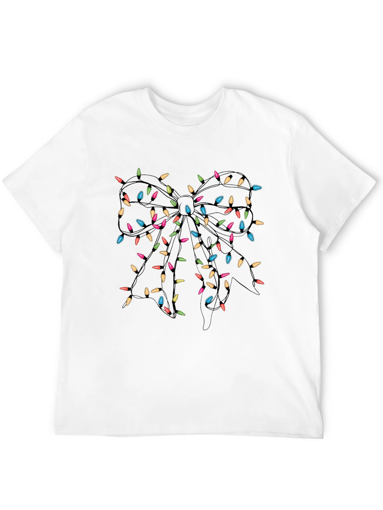 Festive Lights Bow Graphic Tee