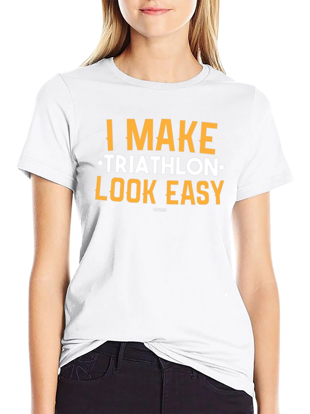I Make Triathlon Look Easy Black T-Shirt