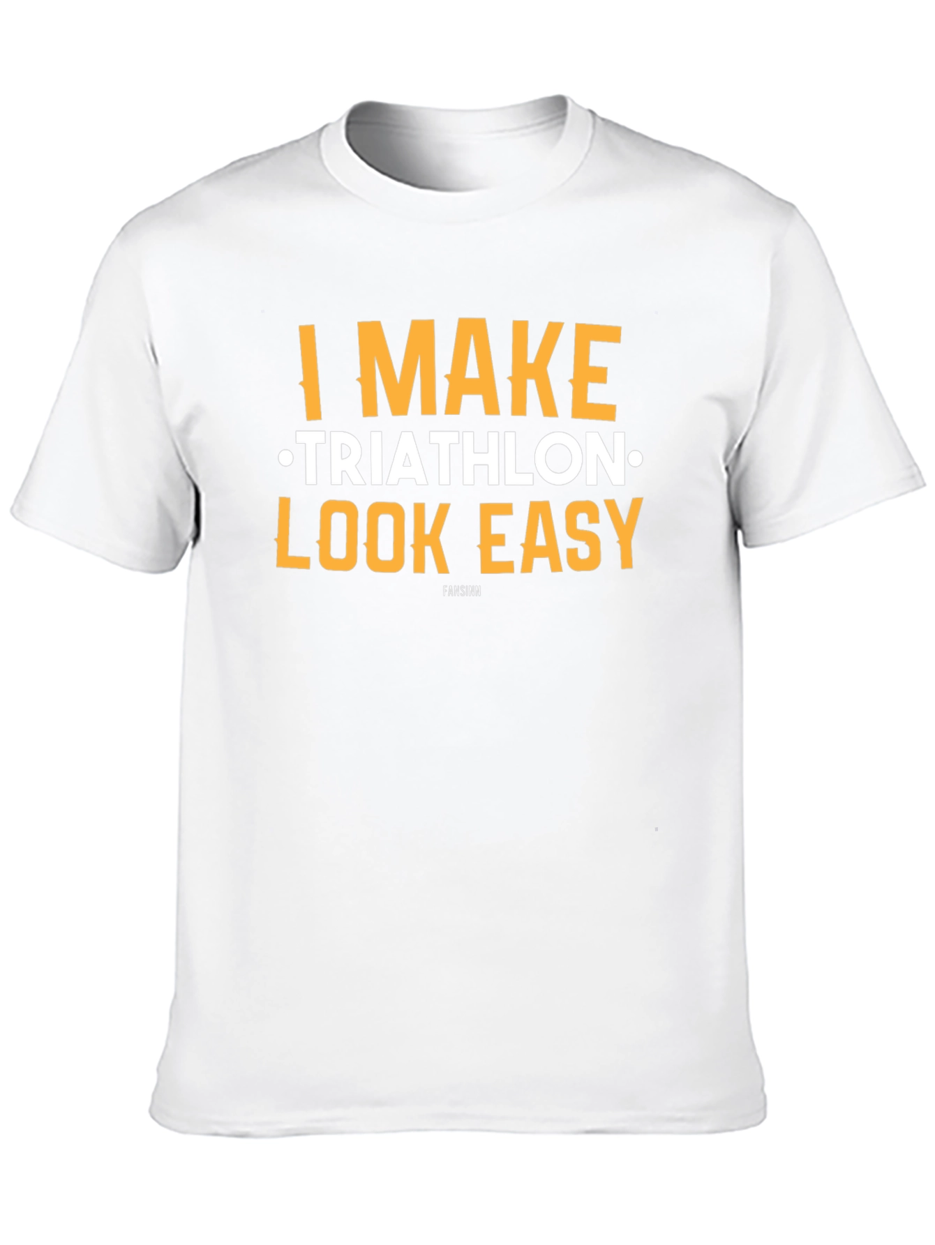 I Make Triathlon Look Easy Black T-Shirt
