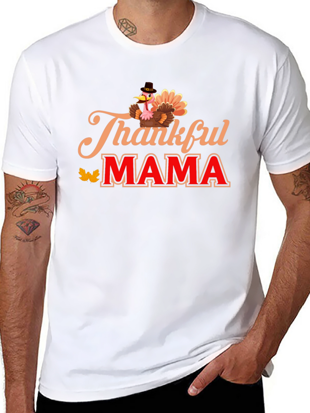 Thankful Mama Turkey T-Shirt