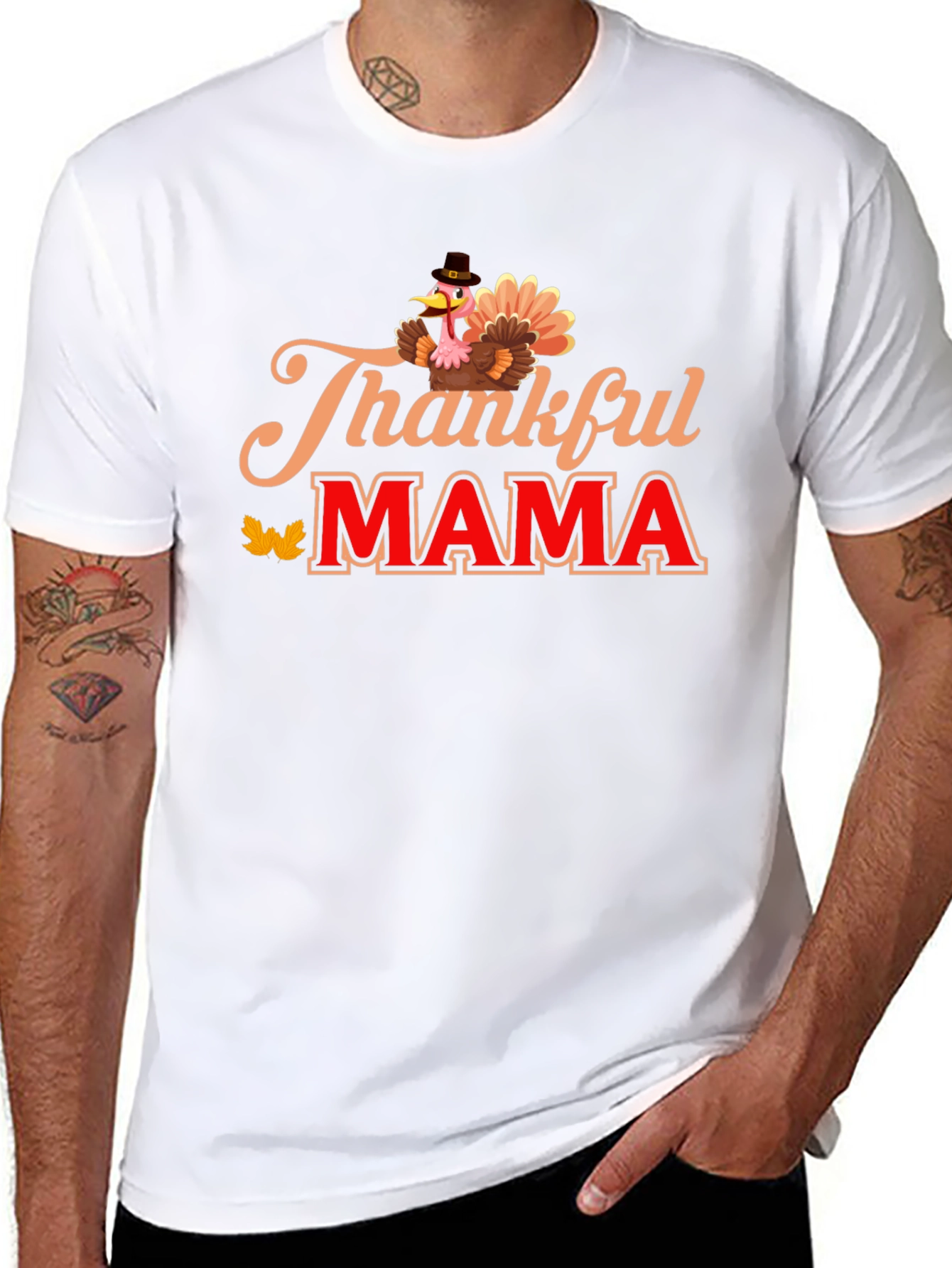 Thankful Mama Turkey T-Shirt