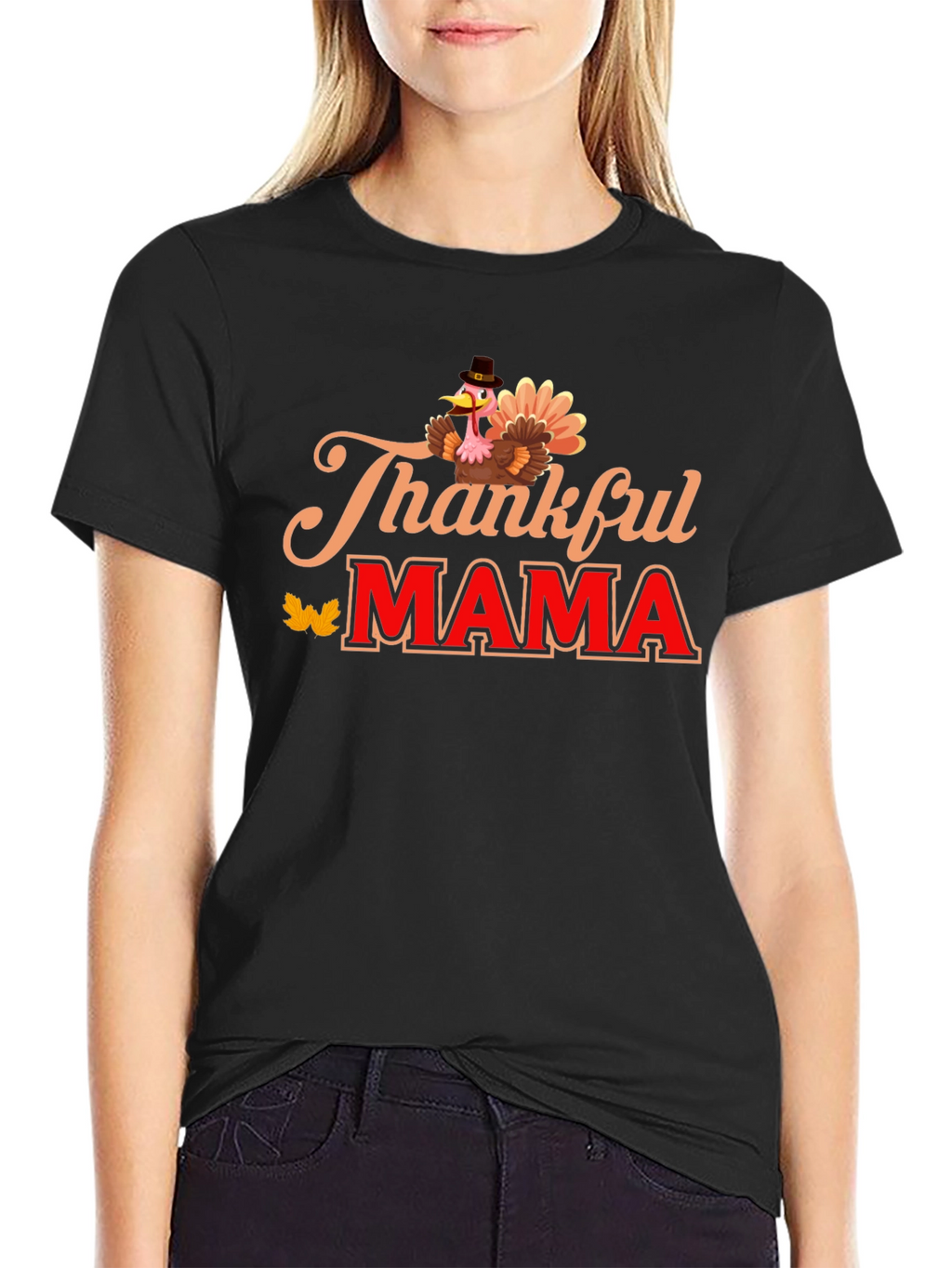 Thankful Mama Turkey T-Shirt