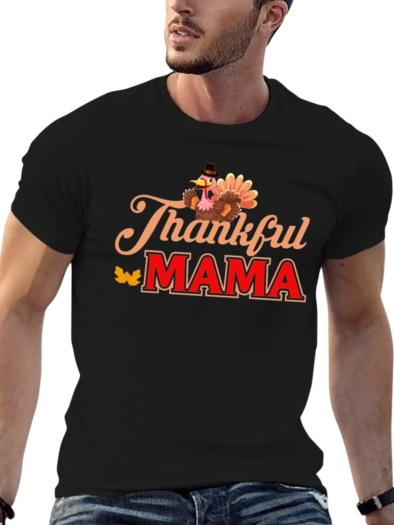Thankful Mama Turkey T-Shirt