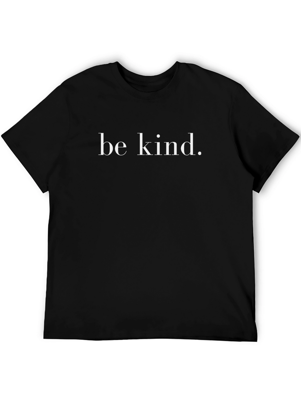 Be Kind Graphic T-Shirt - Black Cotton Casual Tee