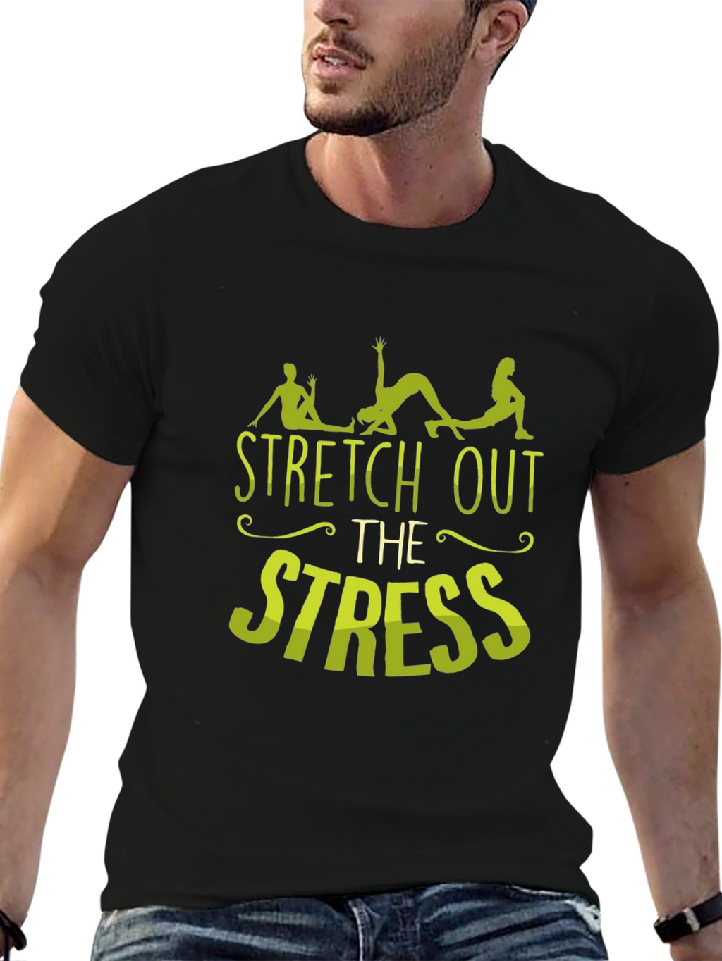 Stretch Out the Stress Graphic T-Shirt