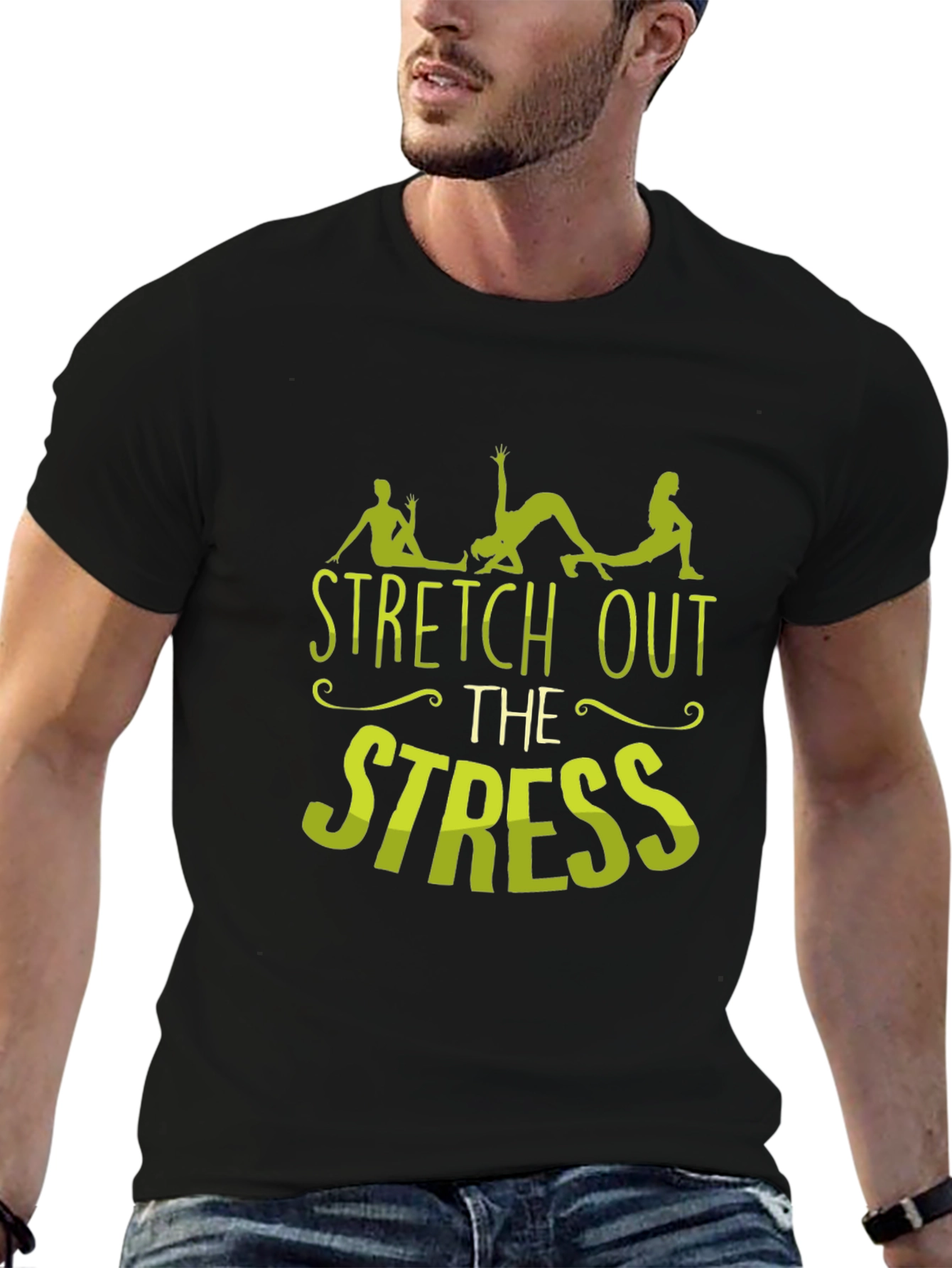 Stretch Out the Stress Graphic T-Shirt