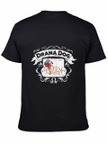 Drama Dog T-Shirt: Pug on Couch Theatrical Design