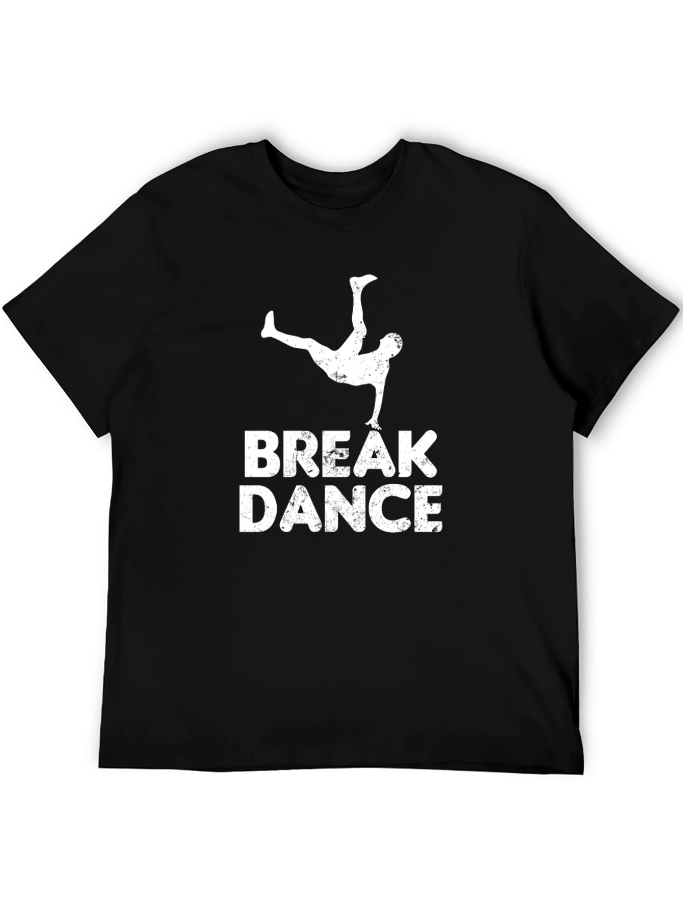 Break Dance Graphic T-Shirt - Black Cotton Tee