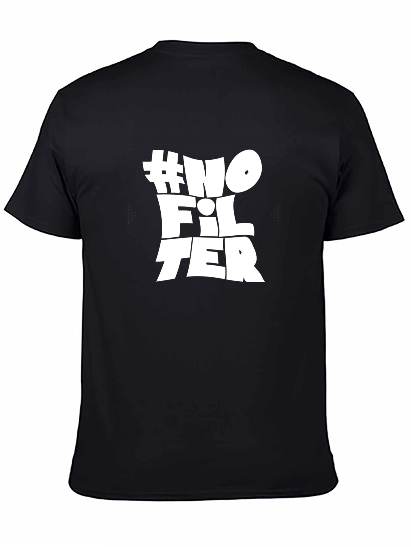 No Filter Black Graphic Tee