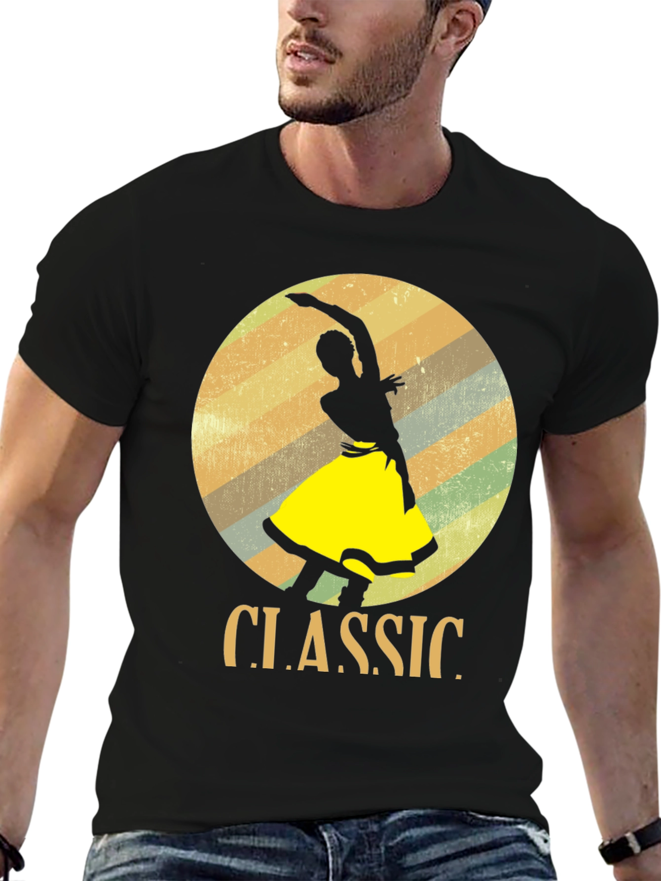 Classic Dancer Graphic T-Shirt - Retro Style
